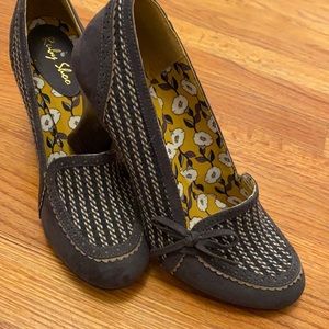 Ruby Shoo brown heels.  Retro style.  Never worn